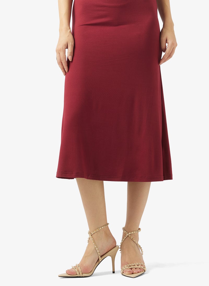 صندل بكعب متوسط مزين بأحجار الراين